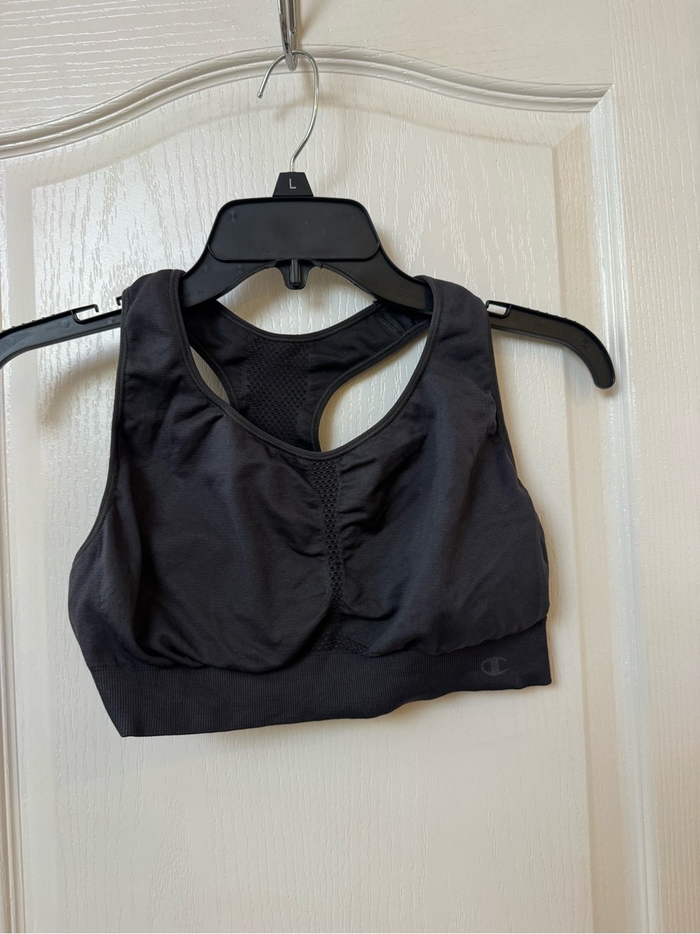 Champion Black Racerback Seamless Sports Bra